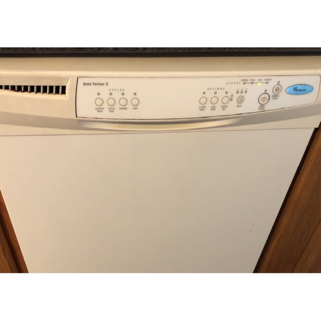 Whirlpool Dishwasher Clean Light Blinking 7 Times Reset