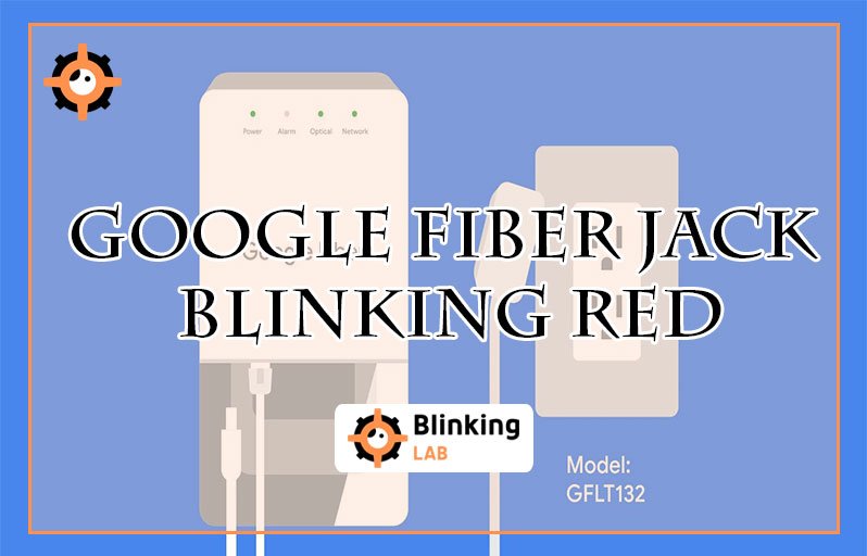 Google Fiber Jack Blinking Red