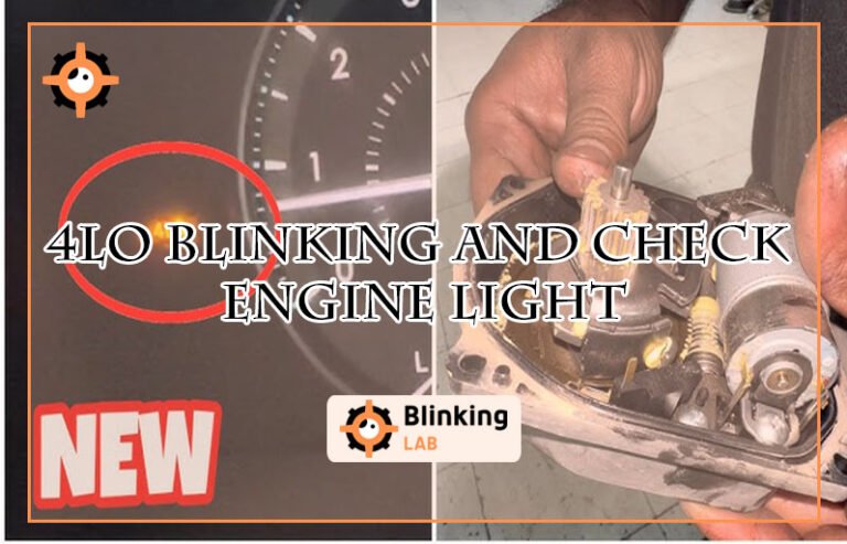 4Lo Blinking And Check Engine Light