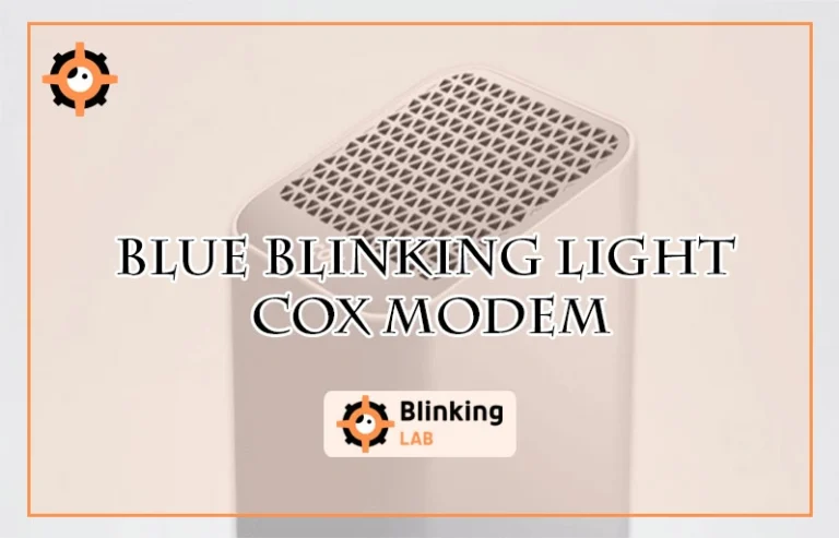 Blue Blinking Light Cox Modem