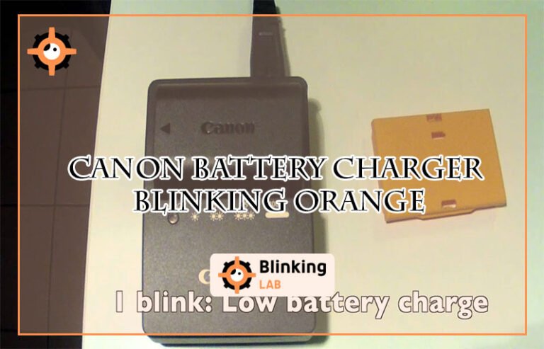 Canon Battery Charger Blinking Orange-FI