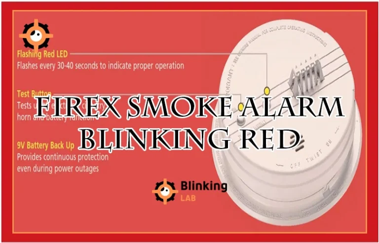Firex Smoke Alarm Blinking Red