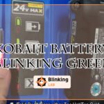 Kobalt Battery Blinking Green-FI
