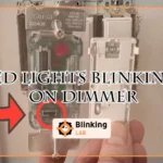Led Lights Blinking on Dimmer