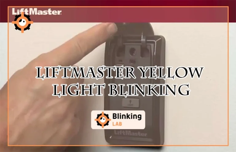Liftmaster Yellow Light Blinking