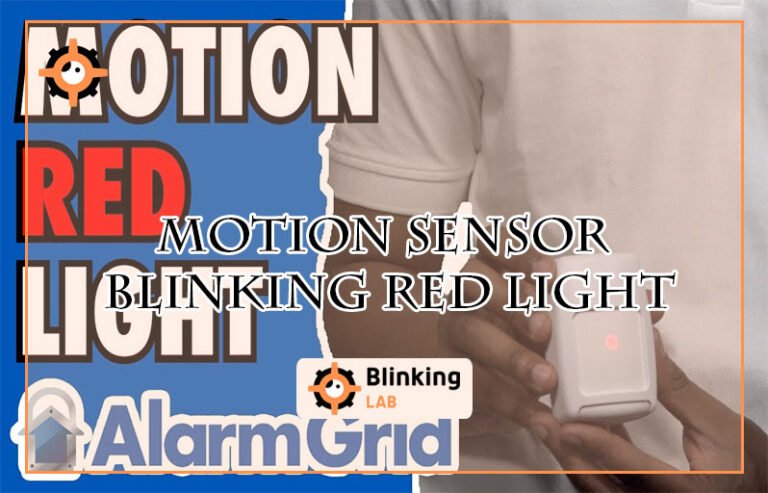 Motion Sensor Blinking Red Light-FI