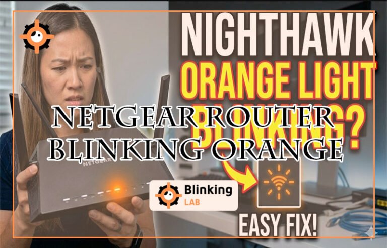 Netgear Router Blinking Orange-FI