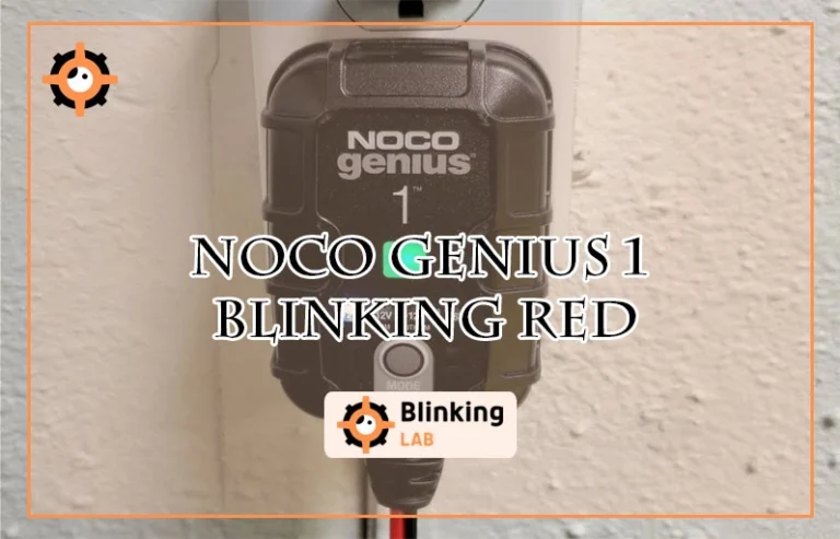 Noco Genius 1 Blinking Red