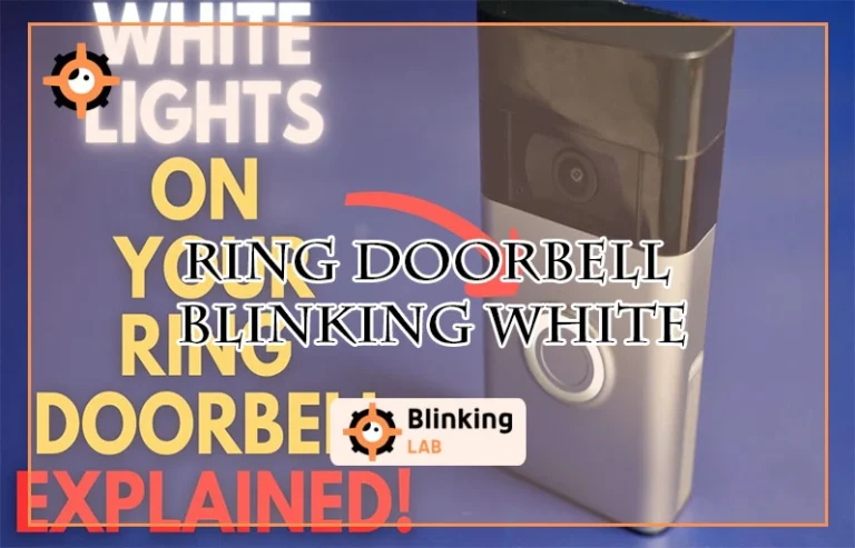 Ring Doorbell Blinking White