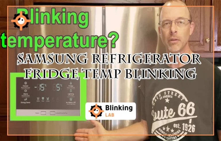 Samsung Refrigerator Fridge Temp Blinking