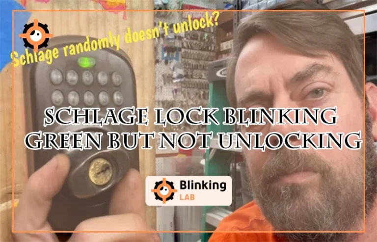 Schlage Lock Blinking Green But Not Unlocking-FI