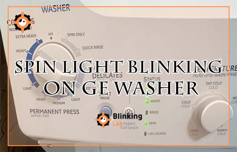 Spin Light Blinking on Ge Washer