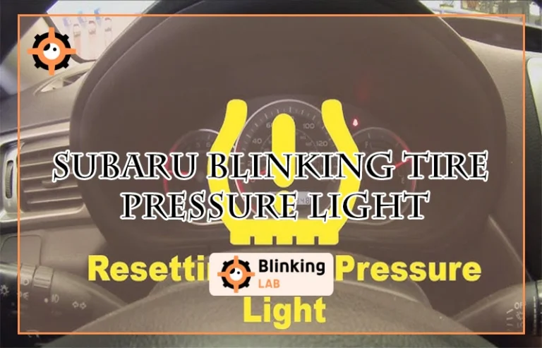 Subaru Blinking Tire Pressure Light