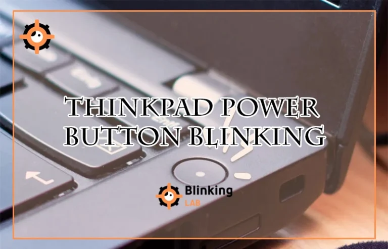 Thinkpad Power Button Blinking