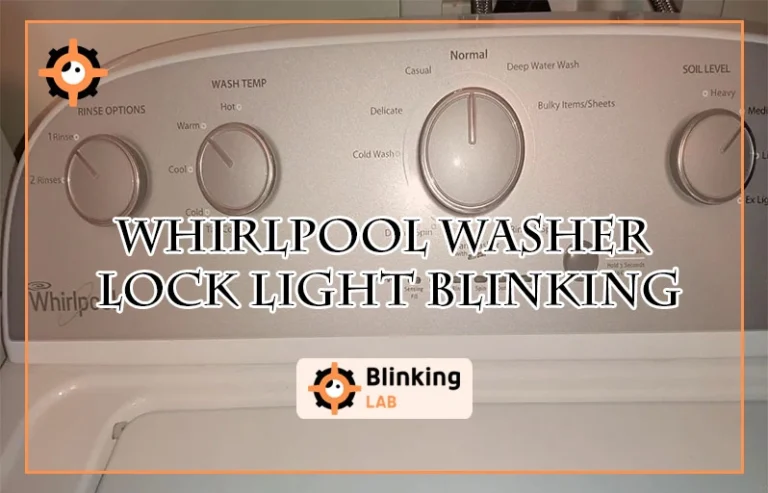 Whirlpool Washer Lock Light Blinking