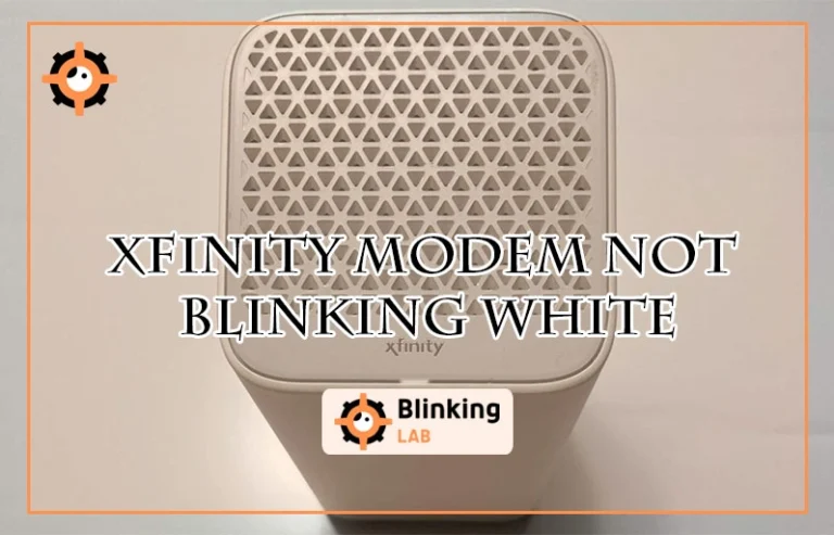 Xfinity Modem Not Blinking White