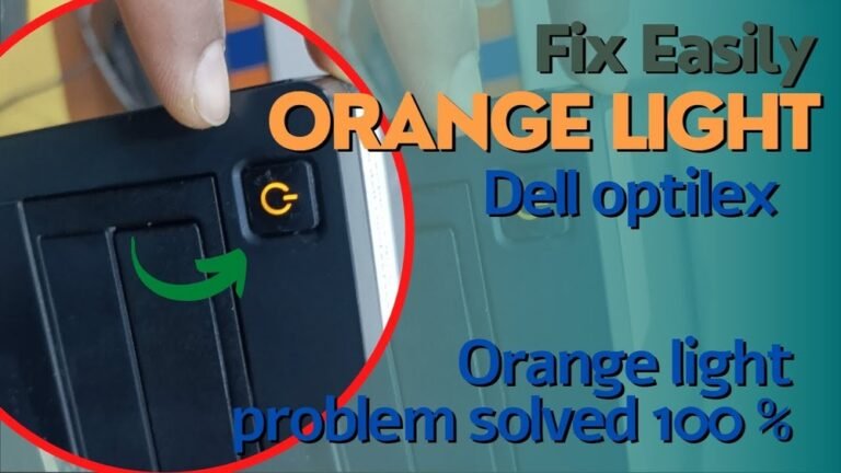Dell Optiplex Blinking Orange Light