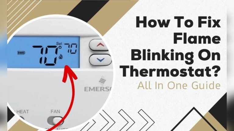 Emerson Thermostat Blinking Flame