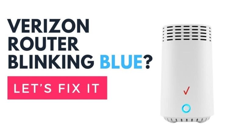 Fios Router Blinking Blue
