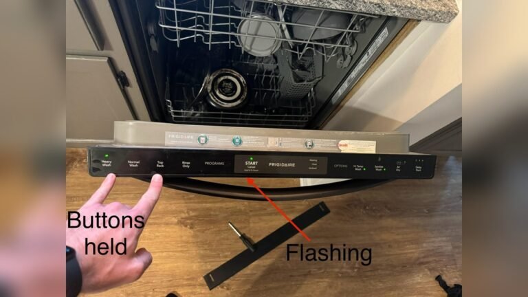 Frigidaire Gallery Dishwasher Blinking Blue Light
