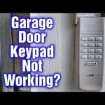 Garage Door Keypad Blinking And Won'T Open