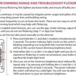 Led Lights Blinking on Dimmer