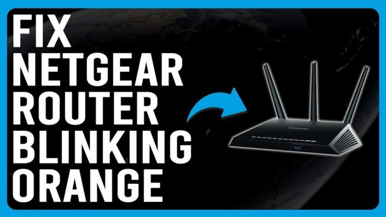 Netgear Router Blinking Orange
