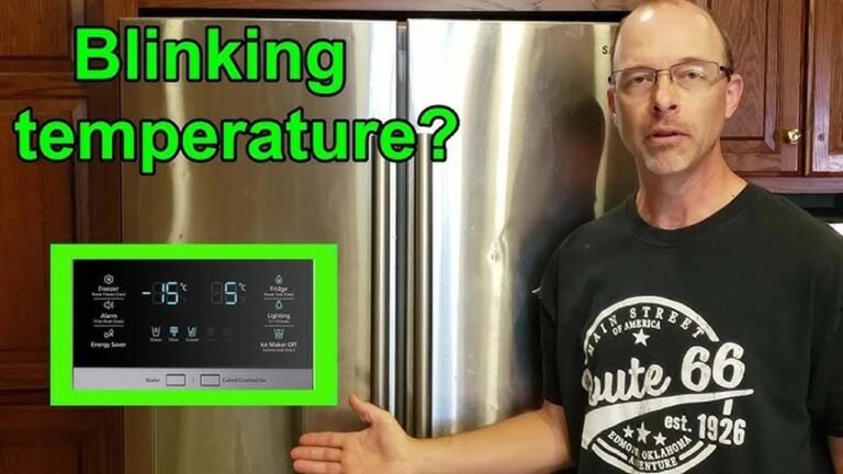 Samsung Refrigerator Fridge Temp Blinking