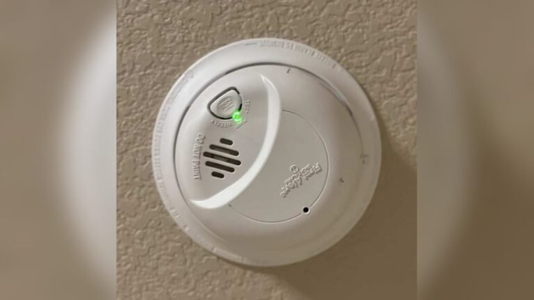 Smoke Detector Blinking Green
