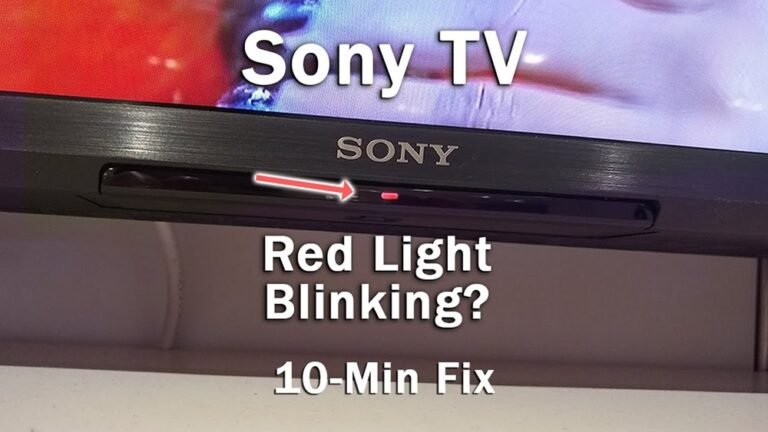 Sony Bravia Red Light Blinking