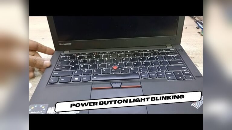 Thinkpad Power Button Blinking