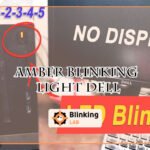 Amber Blinking Light Dell