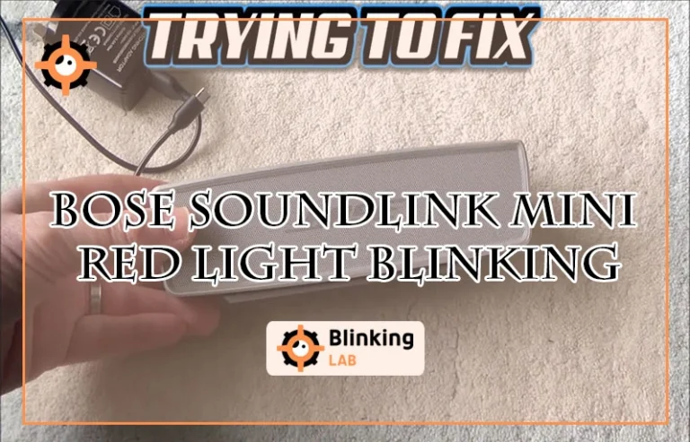 Bose Soundlink Mini Red Light Blinking