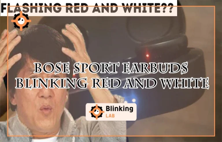 Bose Sport Earbuds Blinking Red And Whitev