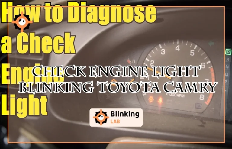 Check Engine Light Blinking Toyota Camry