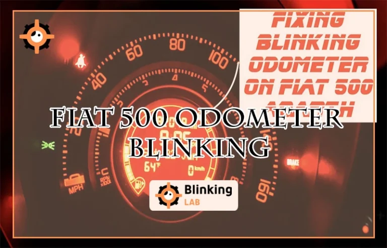 Fiat 500 Odometer Blinking