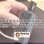 Foger Vape Blinking Green Lightning Bolt