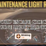 Ford Escape Check Engine Light Blinking