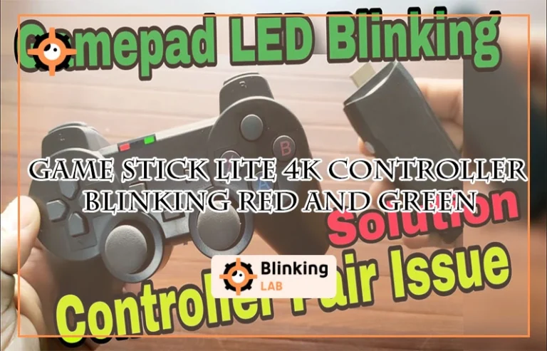 Game Stick Lite 4K Controller Blinking Red And Green