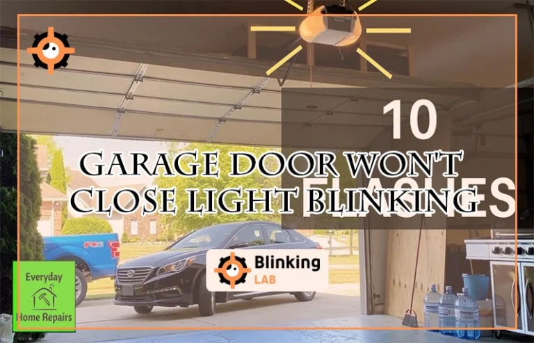 Garage Door Won't Close Light Blinking