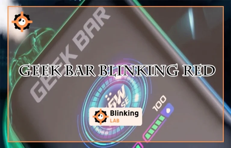 Geek Bar Blinking Red