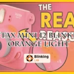 Instax Mini 12 Blinking Orange Light