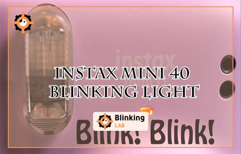 Instax Mini 40 Blinking Light