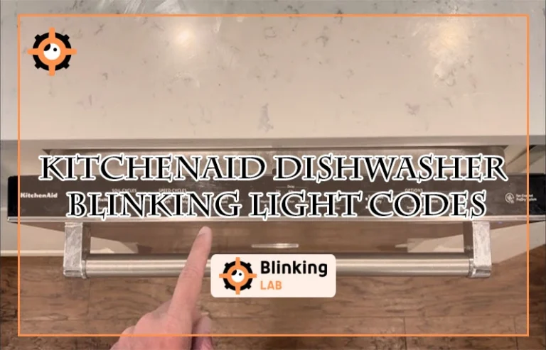 Kitchenaid Dishwasher Blinking Light Codes