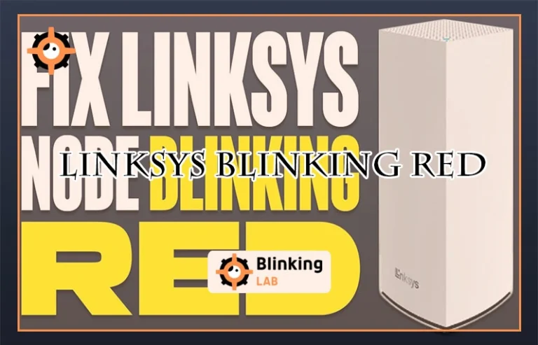 Linksys Blinking Red