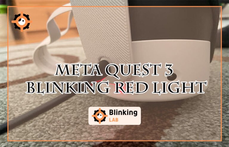 Meta Quest 3 Blinking Red Light