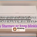 Mitsubishi Mini Split Operation Light Blinking