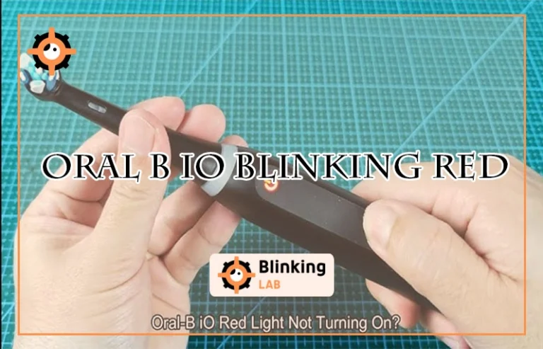 Oral B Io Blinking Red