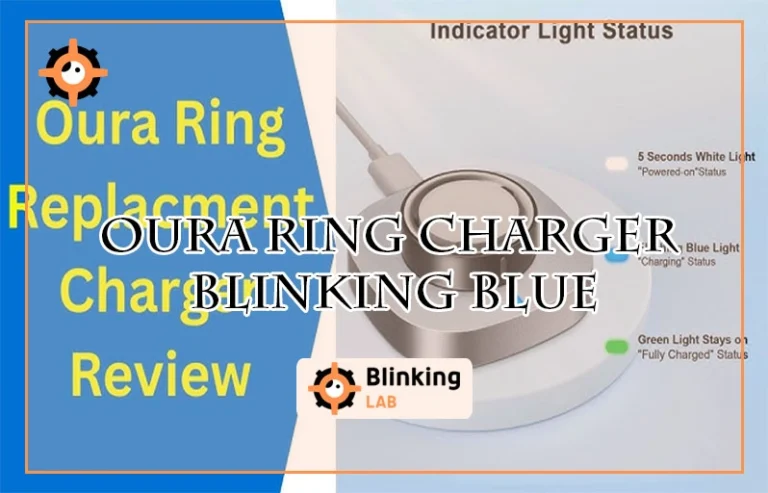Oura Ring Charger Blinking Blue