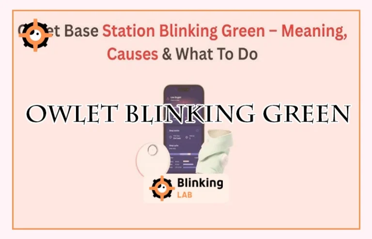 Owlet Blinking Green